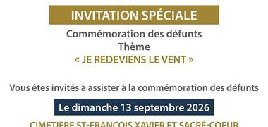 Commémoration Des Défunts Cimetières 2026