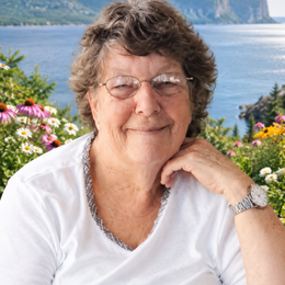 Photo of Bertha Dorion, obituary in Gaspé