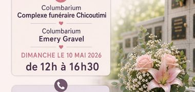 Fêtes des Mères 2026 Ouverture des columbariums