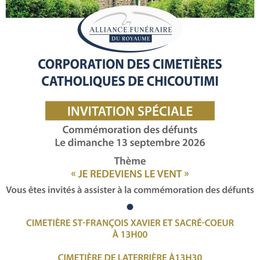Photo of Commémoration Des Défunts Cimetières 2026, obituary